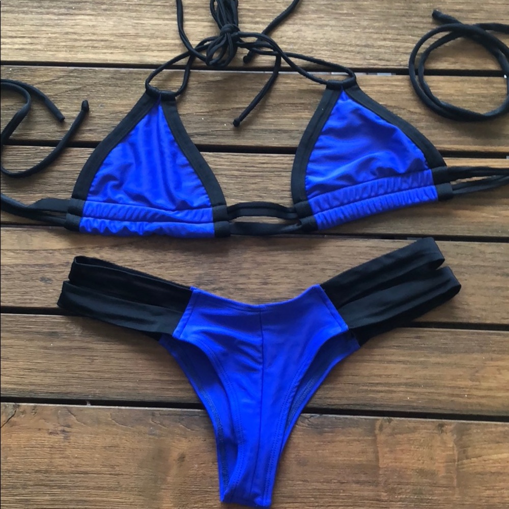 Montce Swim M blue/black bikini